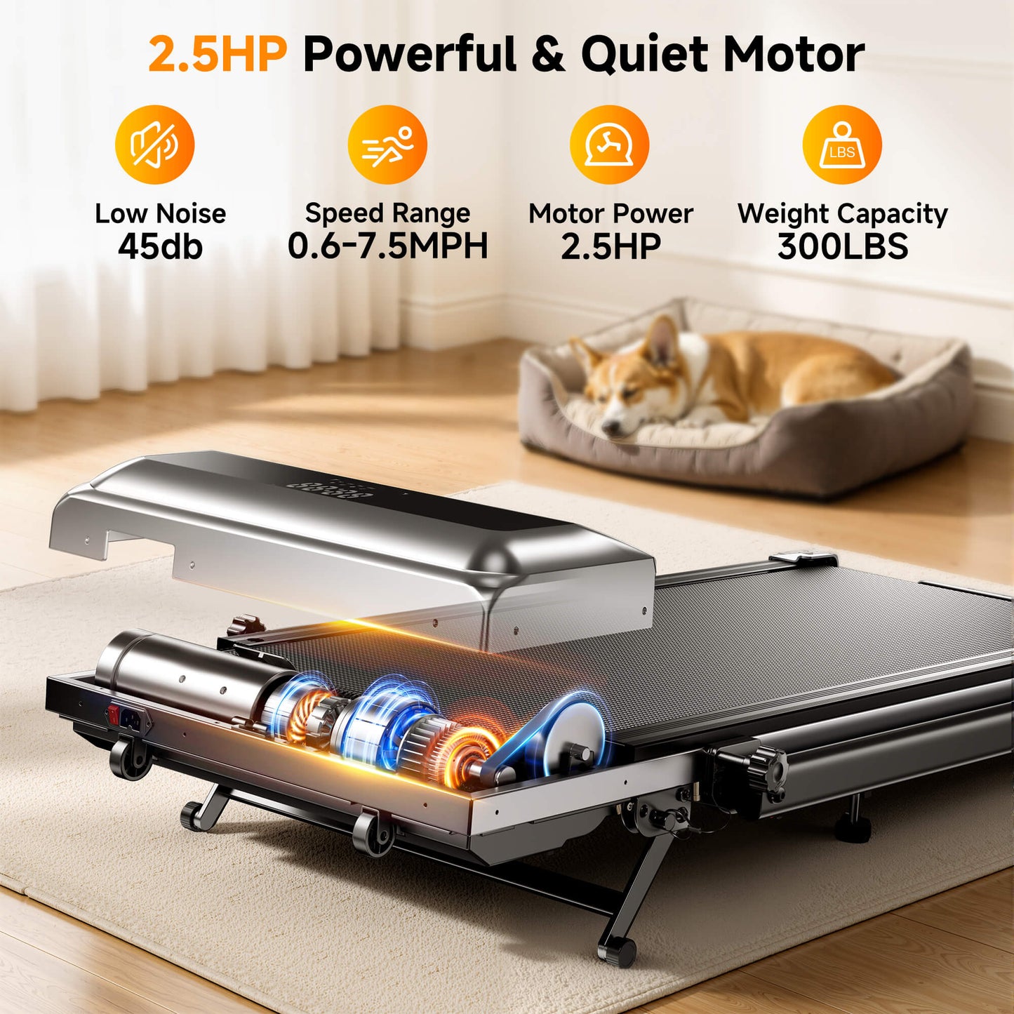 Toputure TP6 Treadmill with Adjustable Handle