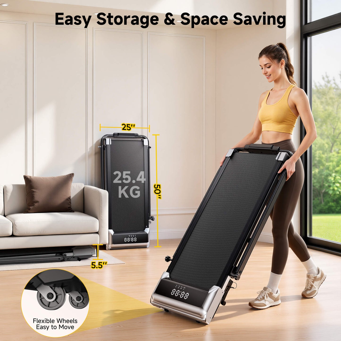 Toputure TP6 Treadmill with Adjustable Handle