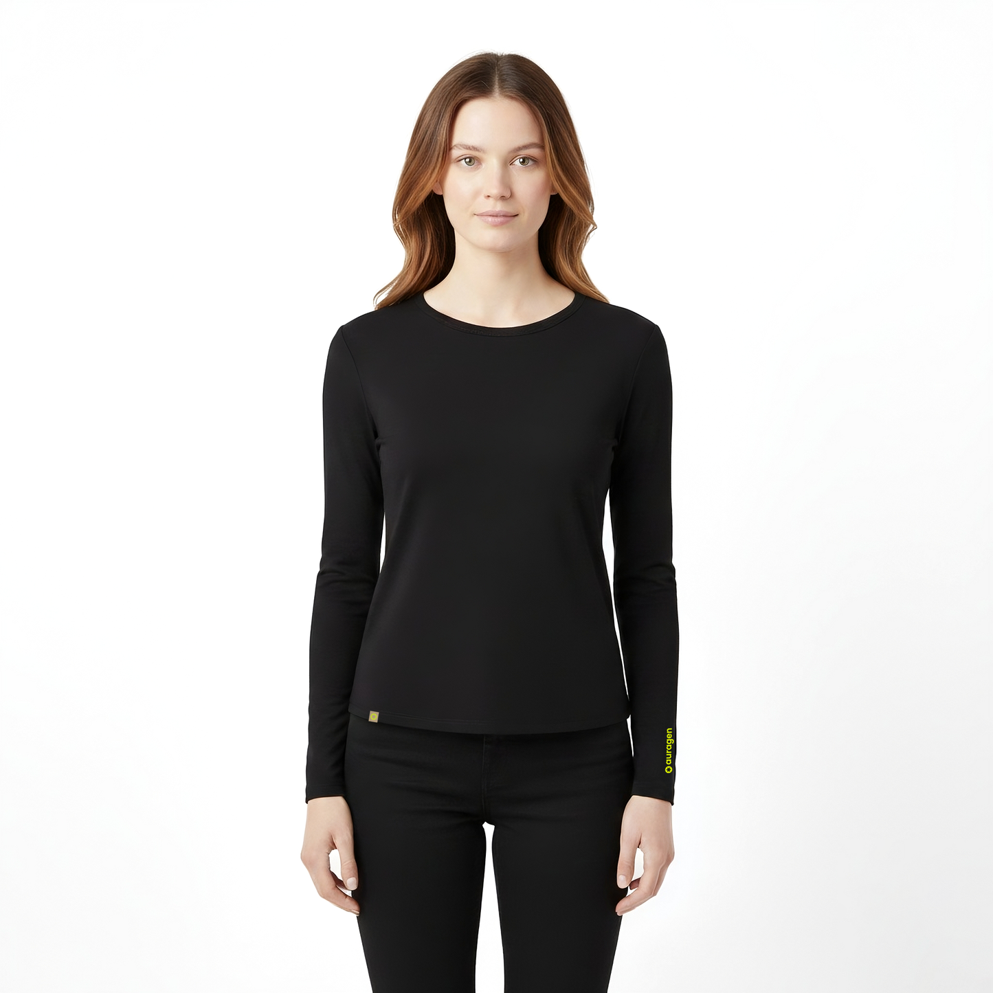 Drew Black Long Sleeve Crew