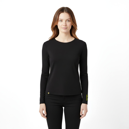 Drew Black Long Sleeve Crew